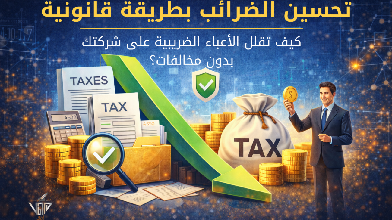 شرح طرق تحسين الضرائب بطريقة قانونية للشركات مع محاسب قانوني متخصص