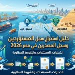 دليل استخراج سجل المستوردين وسجل المصدرين في مصر