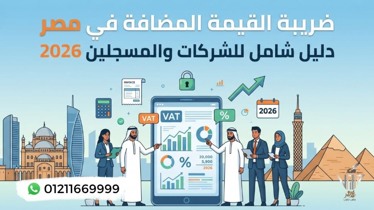 شرح ضريبة القيمة المضافة وتقديم الإقرار الشهري 2026