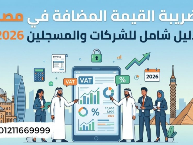 شرح ضريبة القيمة المضافة وتقديم الإقرار الشهري 2026
