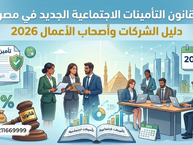 قانون التأمينات الاجتماعية الجديد في مصر دليل الشركات وأصحاب الأعمال 2026