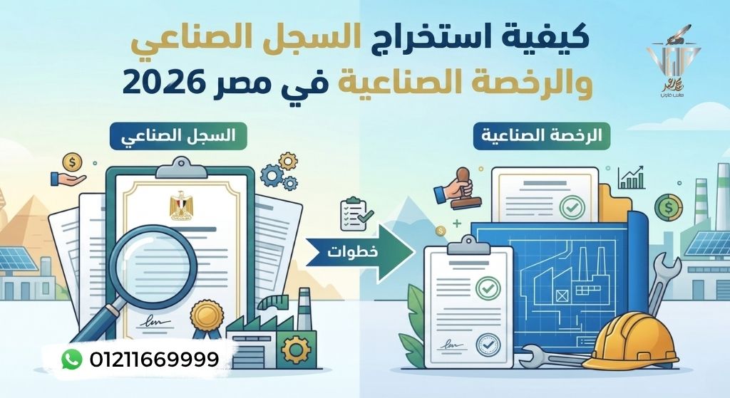 كيفية استخراج السجل الصناعي والرخصة الصناعية في مصر 2026
