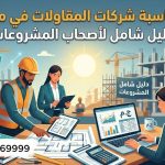 محاسبة شركات المقاولات في مصر دليل شامل لأصحاب المشروعات