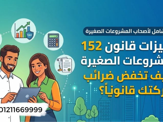 مميزات قانون 152 للمشروعات الصغيرة